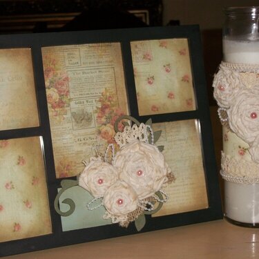 Decor frame/candle