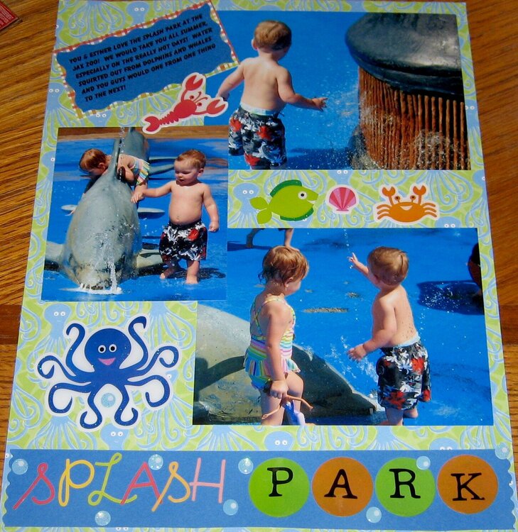 Fun at the splash park