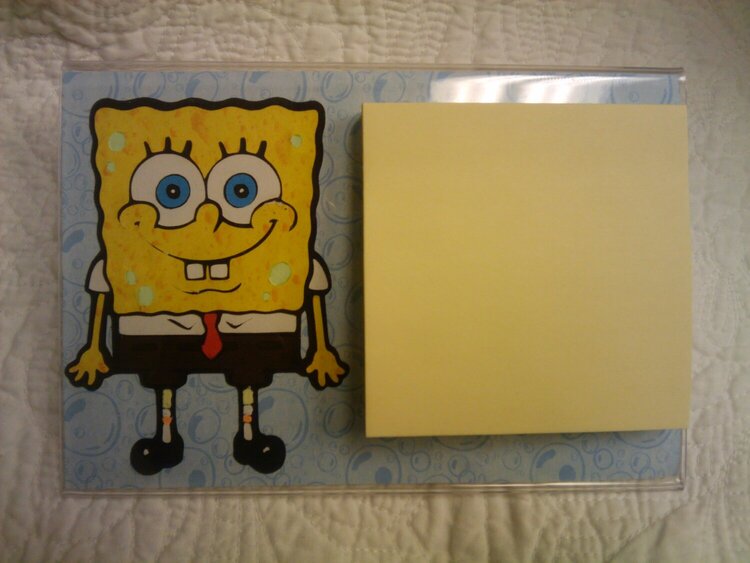 Spongebob Post-it Note Holder