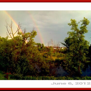 Double Rainbow framed.