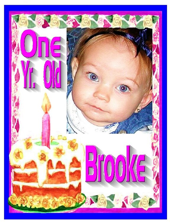 Brooke&#039;s 1st Birthday