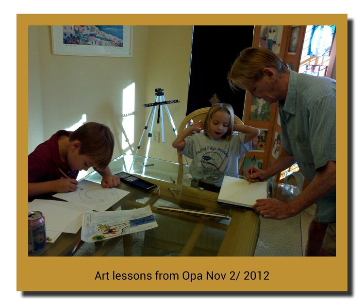 Art lessons with Opa