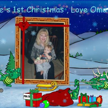Drake&quot;s 1st Christmas, Love Oma xoxo