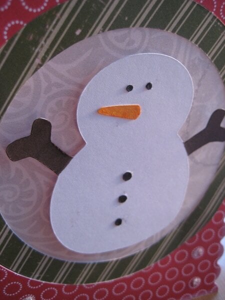 Snowman Window Card