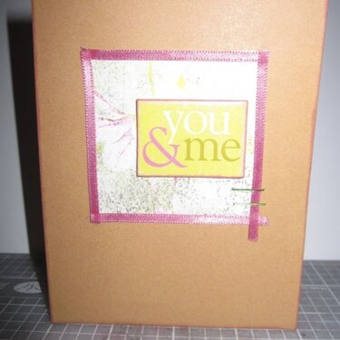 March- A year in Cards-You and Me Card