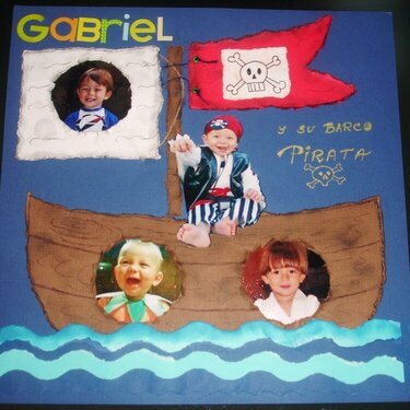 Gabriel y su barco pirata