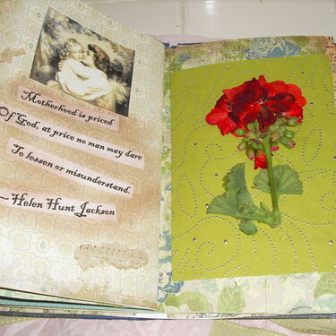 altered book page