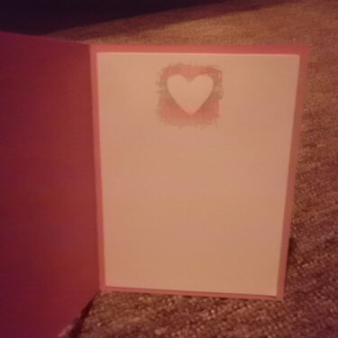Inside Valentine card