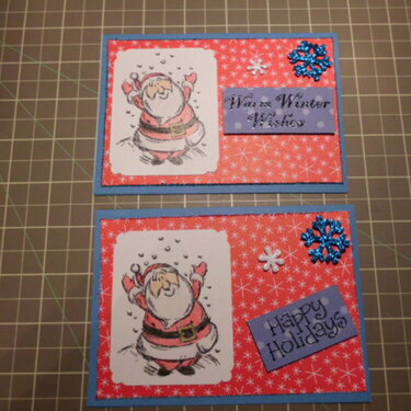 Xmas cards made for CMM
