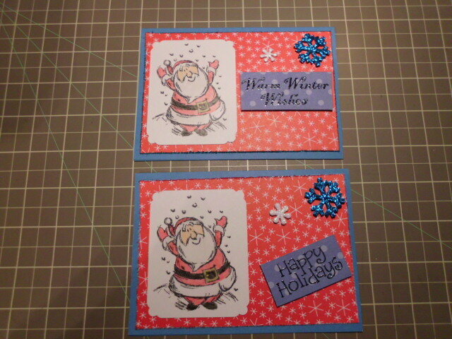 Xmas cards made for CMM