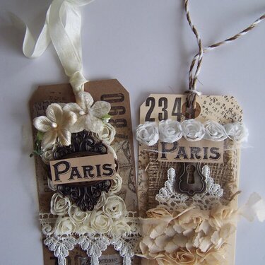 Paris Inspired Tags