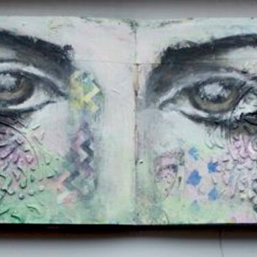 Art Journal Page - The eyes