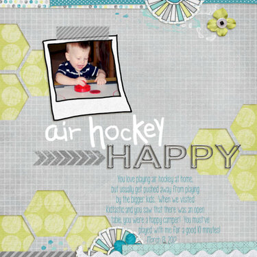 air hockey happy