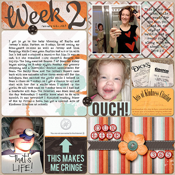 Project Life Week 2, Page 1