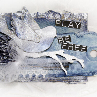 Play Be Free ATC Tag - Donna Salazar Designs