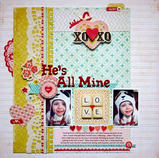 He&#039;s All Mine *My Creative Scrapbook Feb. Main Kit*