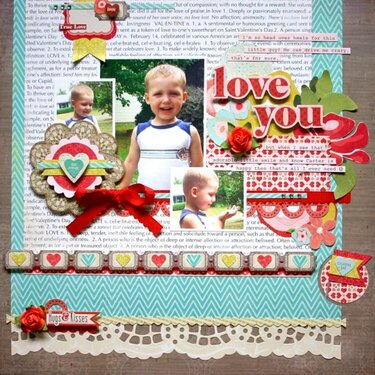 Love You *My Creative Scrapbook Feb. Main Kit*