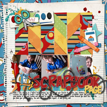 1st scrapbook page