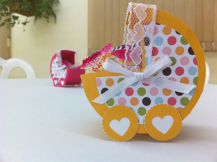 FINISH BABY BUGGY FOR CANDYS OR FAVOUR