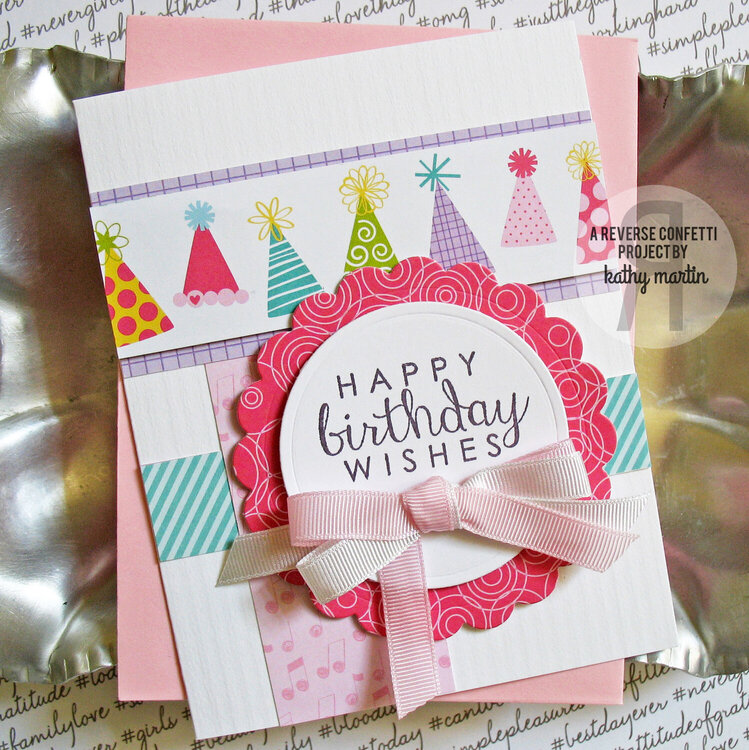 Birthday Wishes - Reverse Confetti