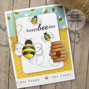Happy Bee Day - Reverse Confetti