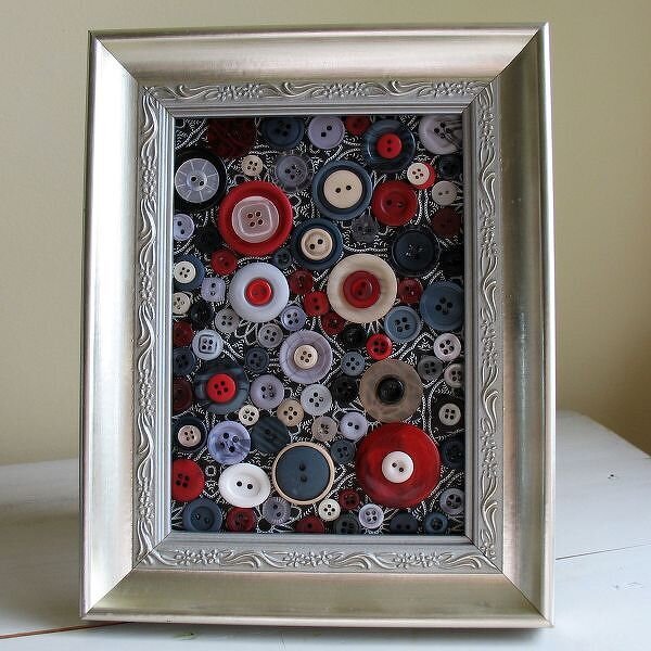 Framed Button Collage