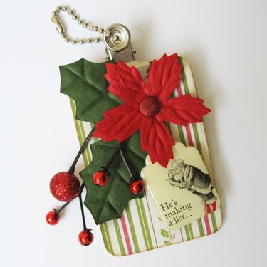 Santa&#039;s Clipboard Ornament