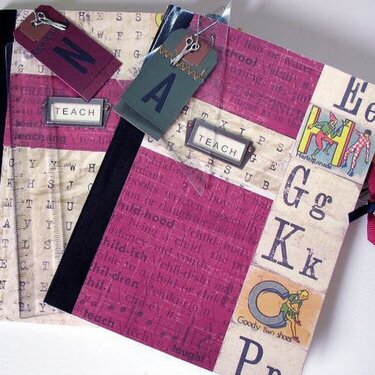 Altered Composition Books for Teacher Gifts
