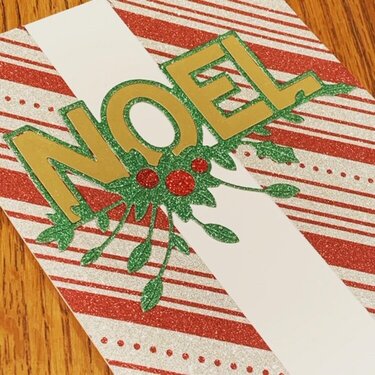 Poppy Stamps Festive Noel Christmas card