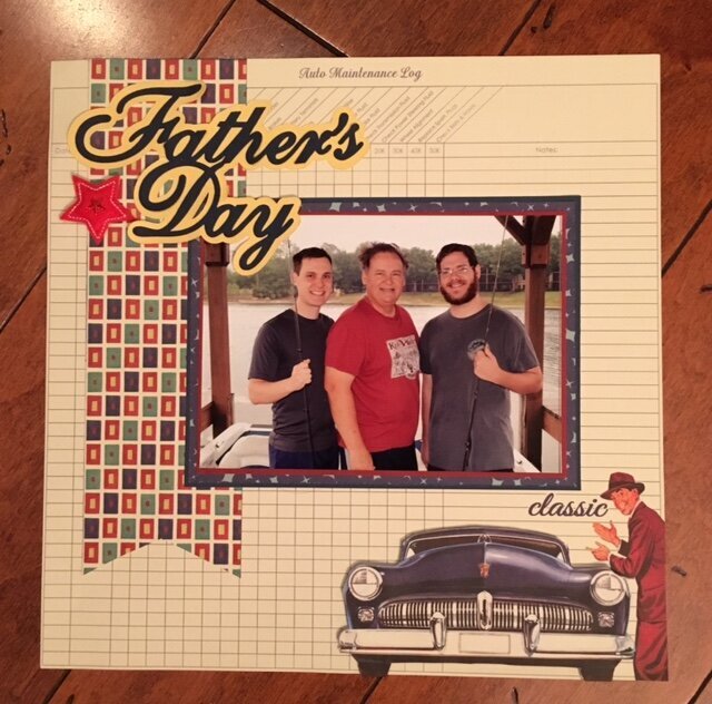 Authentique Dapper Father&#039;s Day layout