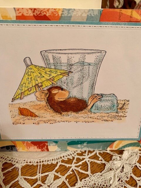 Stampendous House Mouse Umbrella shade card