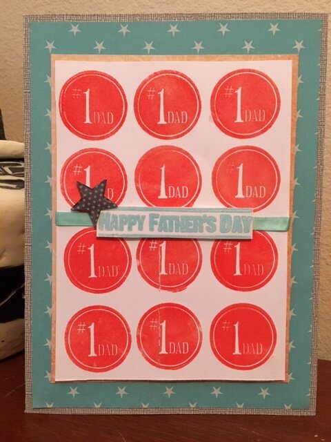 #1 Dad, Father&#039;s Day Card
