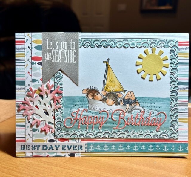 Set Sail House Mouse card