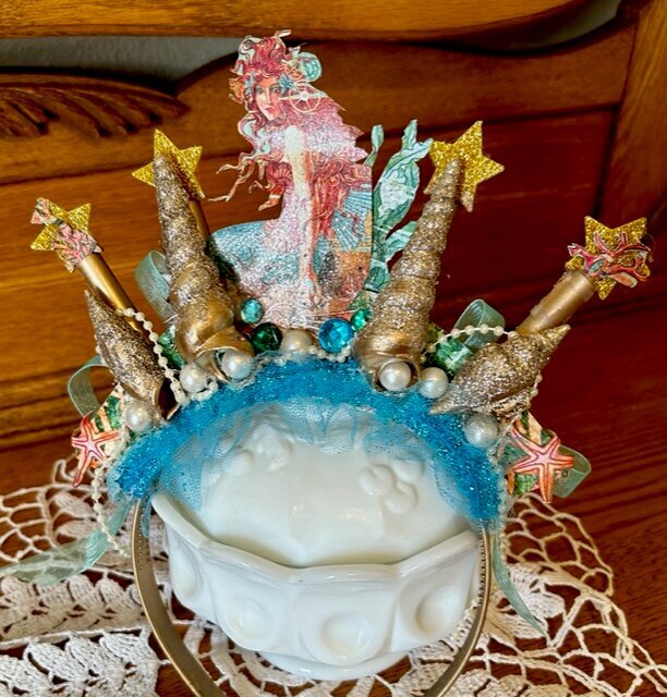 Graphic 45 &quot;Mermaid Crown&quot; with Mixed Media