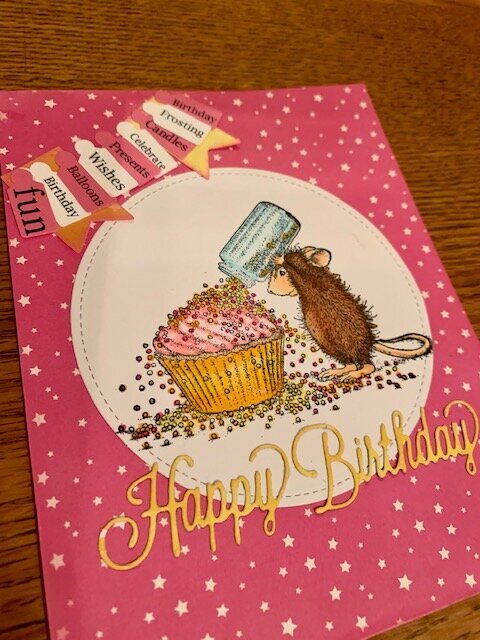 House Mouse Sprinkles Birthday card