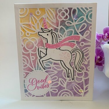Pinkfresh Studio Magical Good Vibes Card