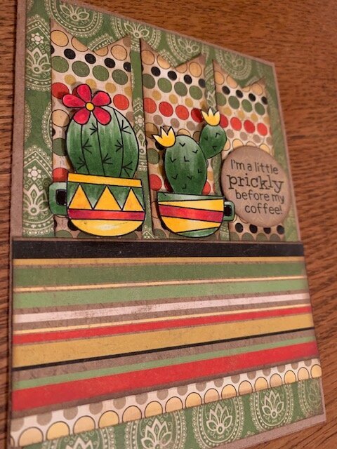 Newton&#039;s Nook Cuppa Cactus colorful card