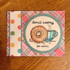 House Mouse Donut Worry card