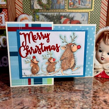 House Mouse Reindeer Mice card