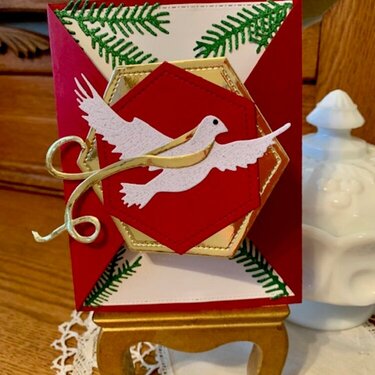 Creek Bank Creations Christmas Dove Card