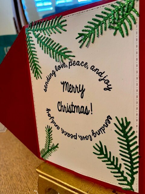 Creek Bank Creations Christmas Dove Card