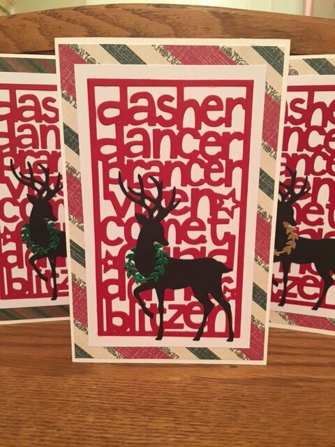 Sizzix Reindeer Cards