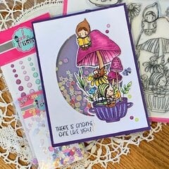 Pink & Main Gnome Matter What Shaker Card