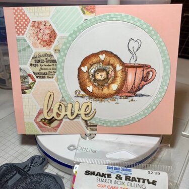 House Mouse Donut and Coffee Card