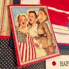 Concord& 9th Patriotic Cake Card