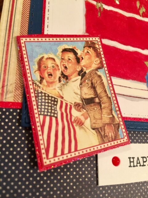 Concord&amp; 9th Patriotic Cake Card