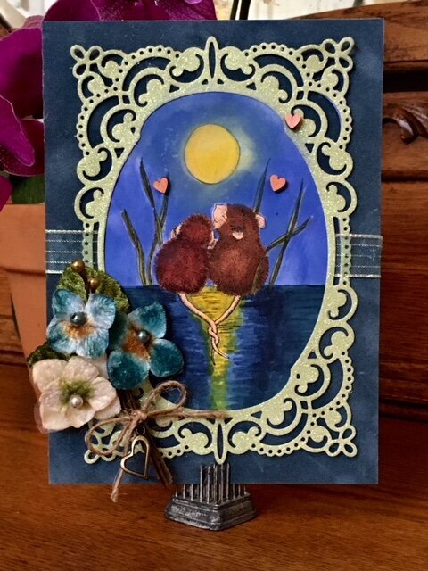 House Mouse Entwined Card