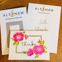 Altenew Clematis Flower card