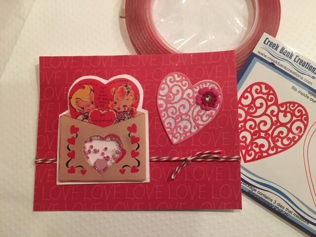 Vintage Valentine Shaker Cards