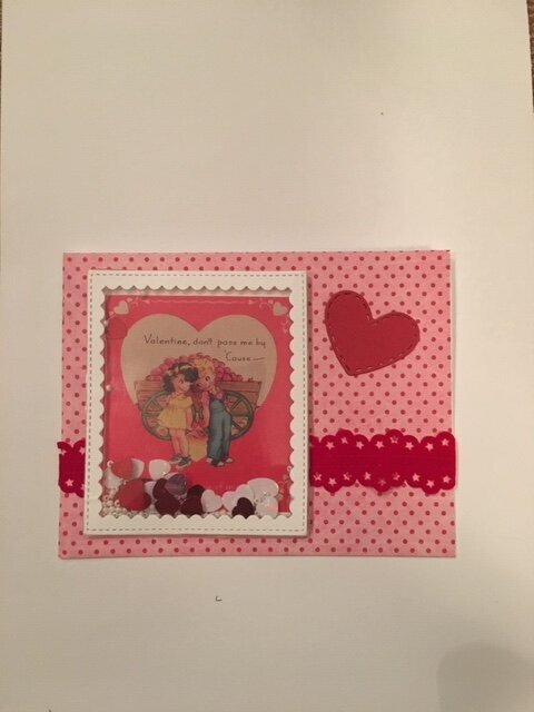 Vintage Valentine Shaker Cards
